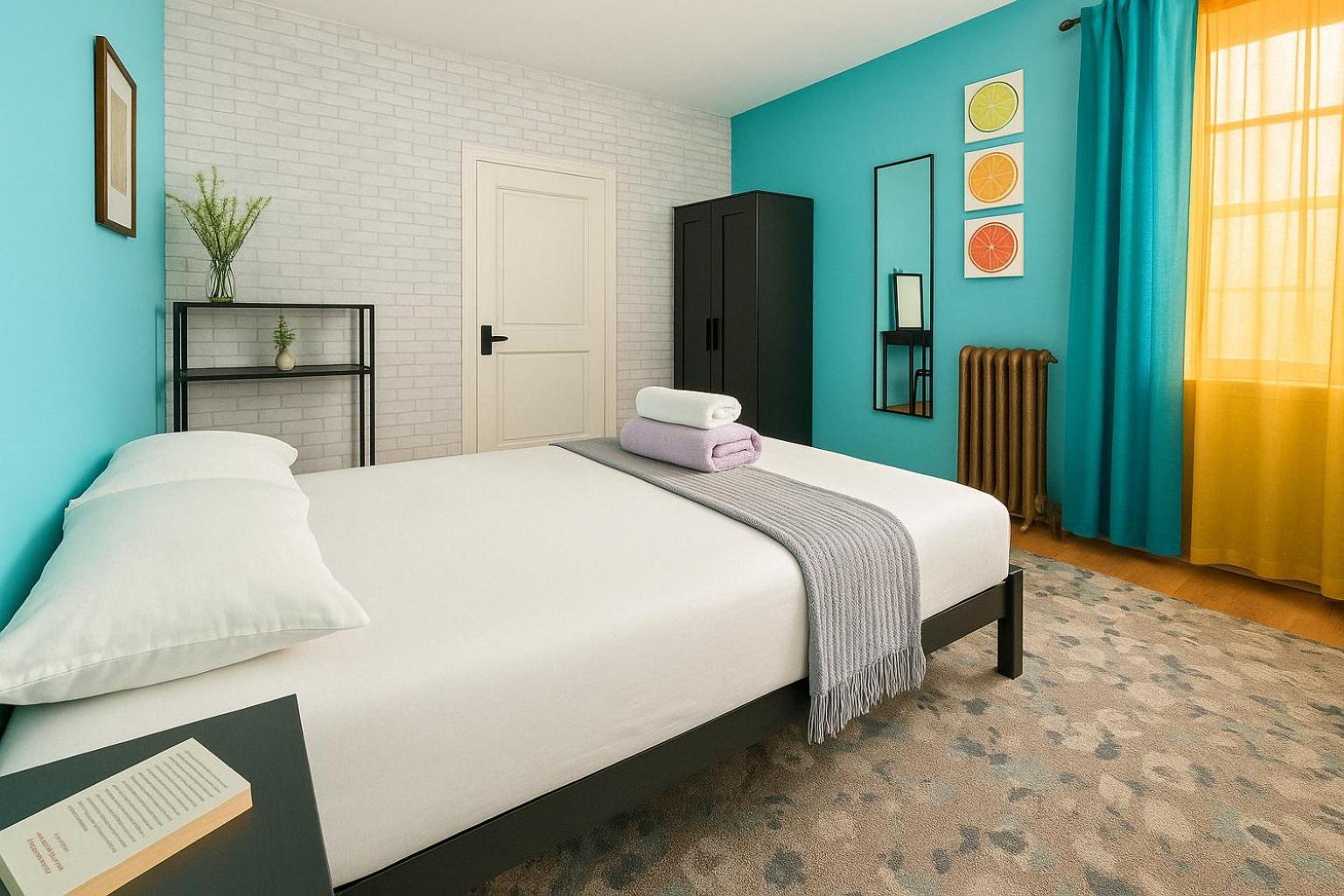 Modern Xl Queen Comfort & Character In Harlem Nueva York